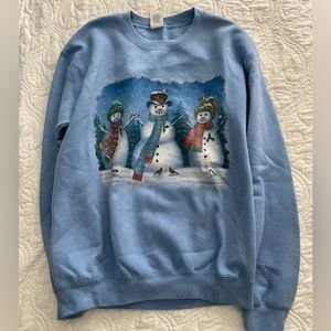 gildan blue Christmas sweater 🎄❄️ (size small)